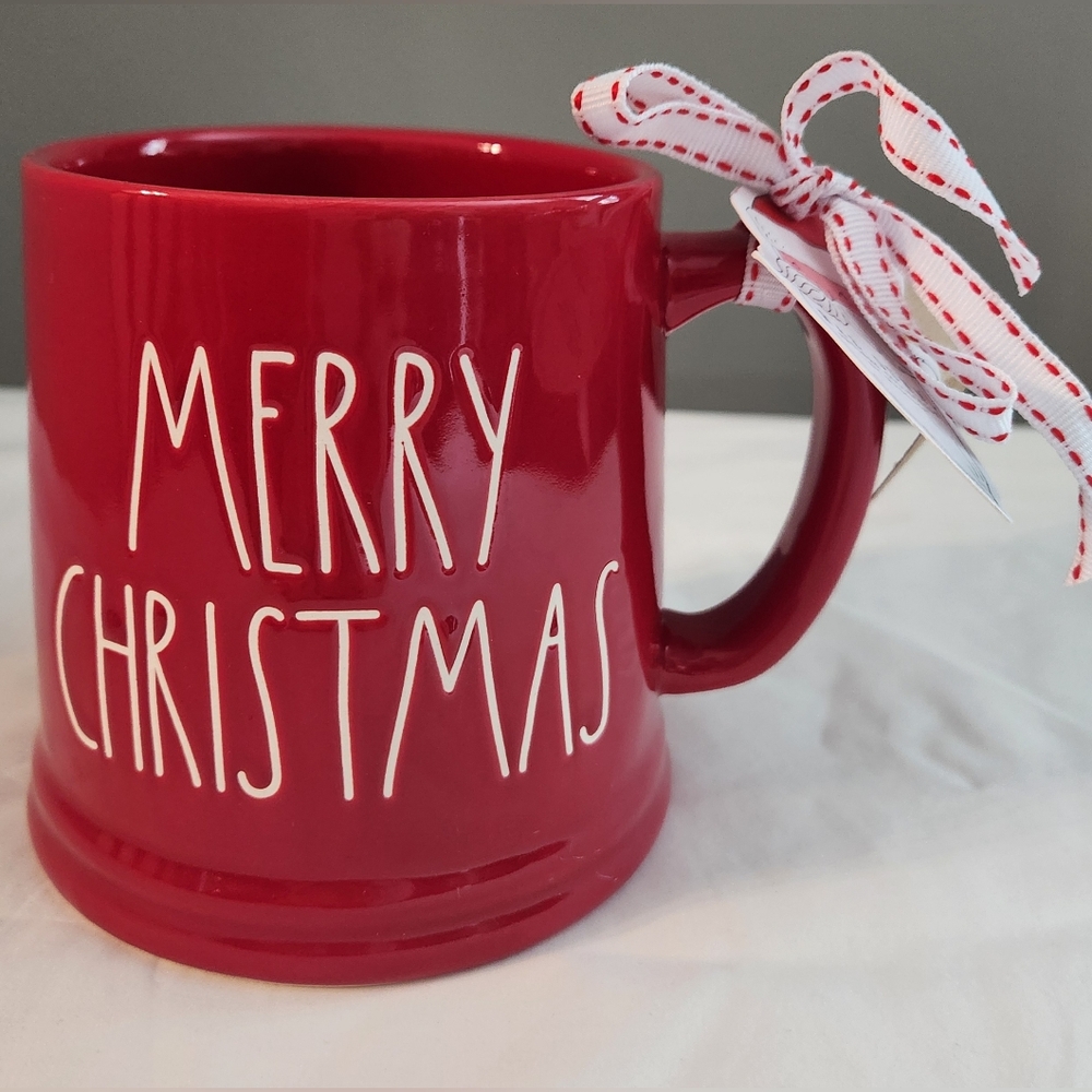 Rae Dunn Merry Christmas Large Holiday Mug 24 oz NEW